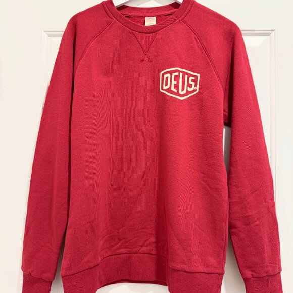 Deus Ex Machina Tokyo Address Crew Sweat - Rich Red - Small - Picture 3 of 10